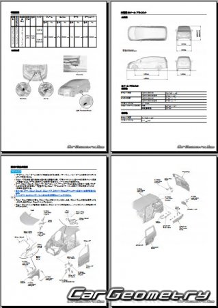 Honda Odyssey Hybrid (RC4) 2017-2021 (RH Japanese market) Body Repair Manual