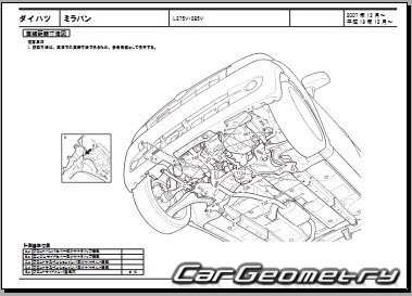 Daihatsu Mira Van (L275V L285V) 3DR 2007-2012 (RH Japanese market) Body dimensions