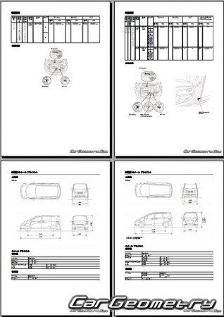 Honda Freed (GB3 GB4) 2008–2016 (RH Japanese market) Body Repair Manual