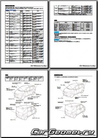 Honda Freed (GB3 GB4) 2008–2016 (RH Japanese market) Body Repair Manual