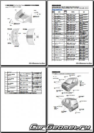 Honda N-One (JG1 JG2) 2012-2018 (RH Japanese market) Body Repair Manual