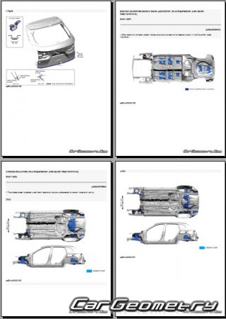Размеры кузова Mazda CX-50 (VA) с 2022 Body Repair Manual