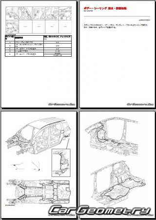 Mazda Premacy (CR) 2005-2010 (RH Japanese market) Body dimensions