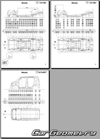 Suzuki Wagon R 2003-2008  Mazda AZ-Wagon 2003-2008 (RH Japanese market) Body dimensions