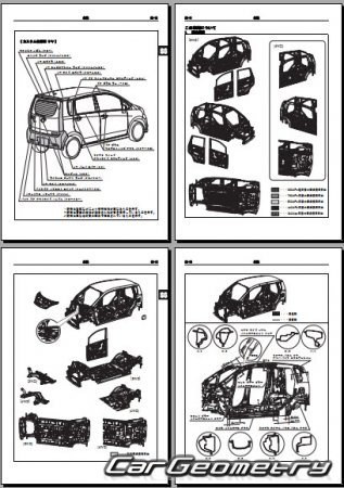 Daihatsu Move (LA100 LA110) 2010-2014  Subaru Stella 2011-2014 (RH Japanese market) Body Repair Manual