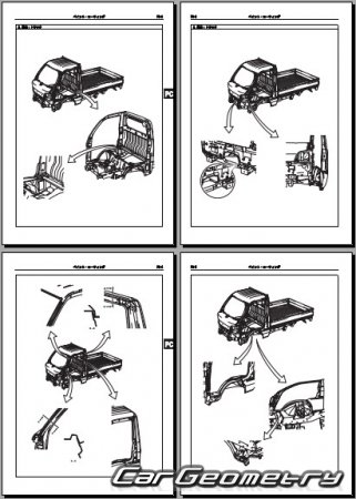 Subaru Sambar Van с 2012 и Subaru Sambar Truck 2012-2014 (RH Japanese market) Body Repair Manual
