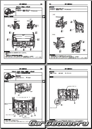 Subaru Sambar Van с 2012 и Subaru Sambar Truck 2012-2014 (RH Japanese market) Body Repair Manual