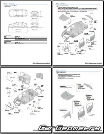 Acura RLX Hybrid (KC2) 2018-2022 Body Repair Manual