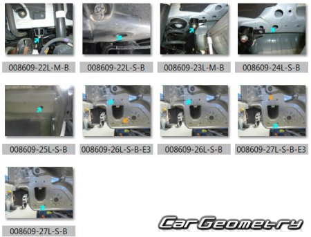 Размеры кузова Honda Civic Sedan (FE#) 2021-2027 Body Repair Manual