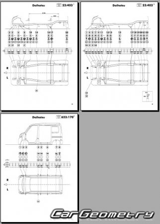 Daihatsu Atrai Wagon 2005–2020 и Subaru Dias Wagon 2009–2016 (RH Japanese market) Body Repair Manual