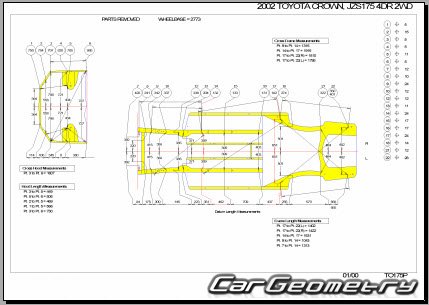   Toyota Crown (JZS17#) 1999-2004 (RH Japanese market) Body Repair Manual