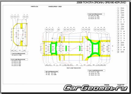   Toyota Crown (GRS18#) 2004-2010 Body Repair Manual