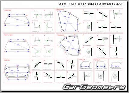   Toyota Crown (GRS18#) 2004-2010 Body Repair Manual