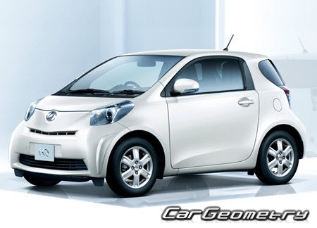 Кузовные размеры Toyota eQ EV (KPJ10) 2012-2015, Размеры кузова Тойота айКю