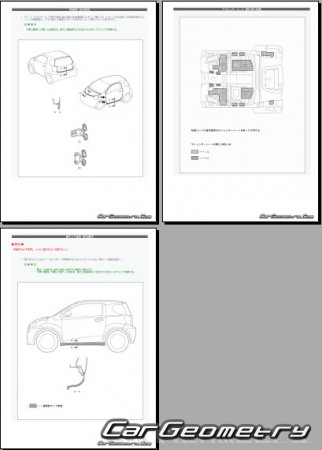 Кузовные размеры Toyota eQ EV (KPJ10) 2012-2015 (RH Japanese market) Body dimensions