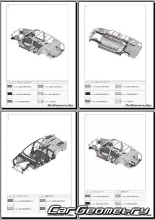 Кузовные размеры Toyota Crown 2018-2024 (RH Japanese market) Body dimensions