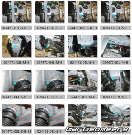 Кузовные размеры Xpeng G3 с 2019 Body Repair Manual