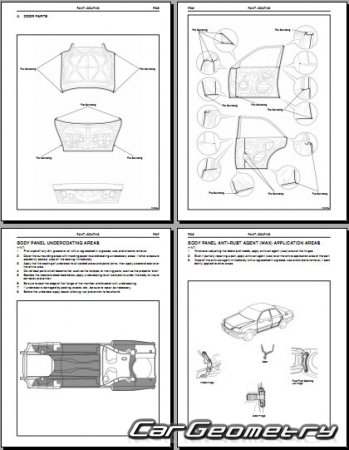   Toyota Crown (JZS17#) 1999-2004 (RH Japanese market) Body Repair Manual