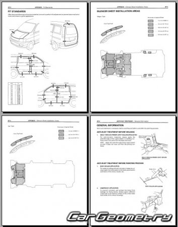 Toyota LiteAce Noah и Toyota TownAce Noah 1996–2001 (RH Japanese market) Body Repair Manual