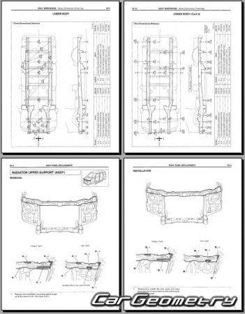 Toyota LiteAce Noah и Toyota TownAce Noah 1996–2001 (RH Japanese market) Body Repair Manual