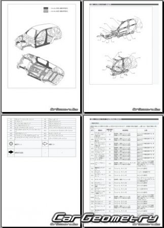   Toyota RAV4 (ACA31W ACA36W) 2005-2015 (RH Japanese market) Body dimensions