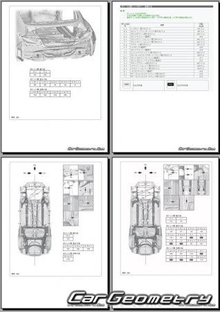 Кузовные размеры Toyota GR86 (ZN8) с 2021 (RH Japanese market) Body dimensions