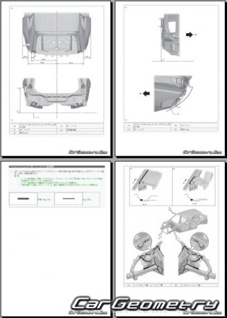 Размеры кузова Toyota RAV4 2020-2025 (RH Japanese market) Body dimensions