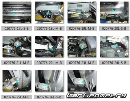 Размеры кузова Toyota Mirai (JPD20) 2020-2026 (RH Japanese market) Body dimensions
