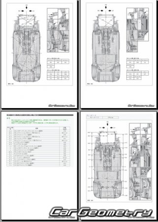 Кузовные размеры Toyota Sienta (MXPC1#) 2022-2027 (RH Japanese market) Body dimensions