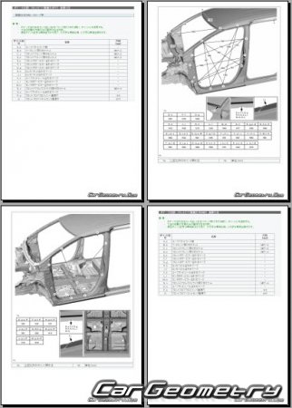 Размеры кузова Toyota Sienta (NCP17# NSP17#) 2015–2020 (RH Japanese market) Body dimensions
