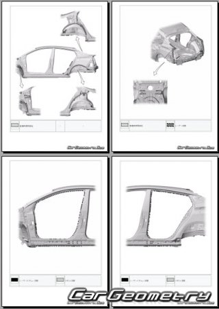 Кузовные размеры Toyota Prius PHV (ZVW52) 2017-2020 (RH Japanese market) Body dimensions