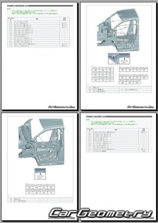 Размеры кузова Toyota GranAce (GDH303) с 2019 (RH Japanese market) Body dimensions