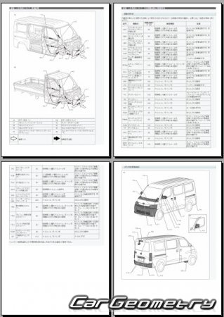 Toyota LiteAce и Toyota TownAce 2008-2020 (RH Japanese market) Body dimensions