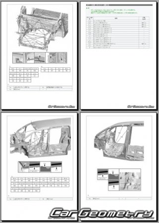 Toyota Noah и Toyota Voxy Hybrid (ZWR80) 2014-2021 (RH Japanese market) Body dimensions