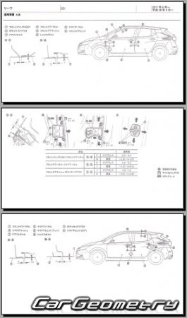 Кузовные размеры Nissan Leaf (ZE1) 2017-2024 (RH Japanese market) Body dimensions
