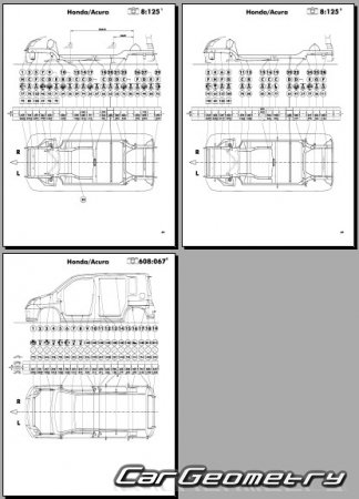 Кузовные размеры Honda Mobilio Spike (GK1 GK2) 2001-2008 (RH Japanese market) Body dimensions