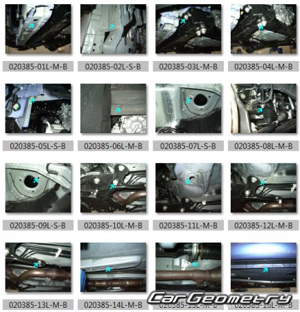   Toyota Auris 2007-2012 (RH Japanese market) Body dimensions