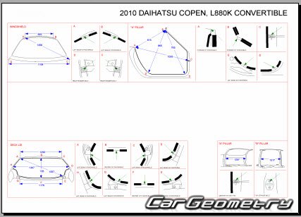   Daihatsu Copen (L880K) 2002-2012 (RH Japanese market) Body Repair Manual