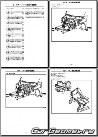 Daihatsu Tanto (L350 L360) 2003–2007 (RH Japanese market) Body Repair Manual