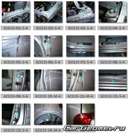 Daihatsu Tanto (L350 L360) 2003–2007 (RH Japanese market) Body Repair Manual