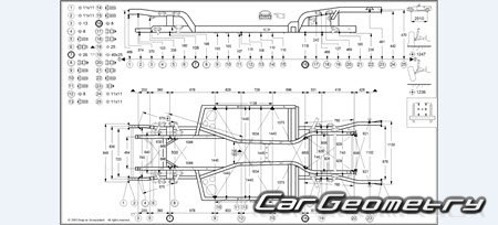 Dodge Viper SRT-10 (ZB) 2003-2010 Body dimensions