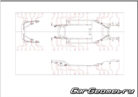 Размеры кузова Genesis G70 (IK) 2018-2023