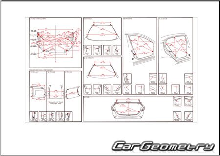 Размеры кузова Nissan Sentra (B18) 2020-2025 Body dimensions