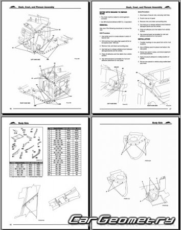 Plymouth Prowler 1997-2000 Collision Body Repair Manual
