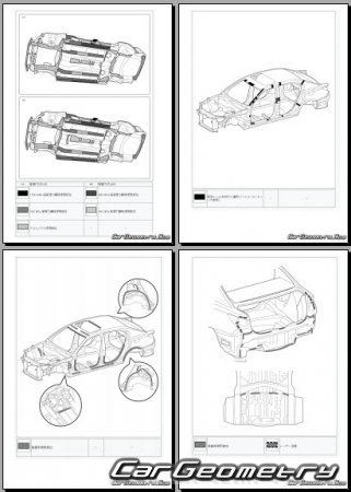 Lexus GS200T, GS300, GS350 2016-2020 (RH Japanese market) Body dimensions