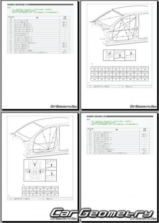 Lexus GS200T, GS300, GS350 2016-2020 (RH Japanese market) Body dimensions