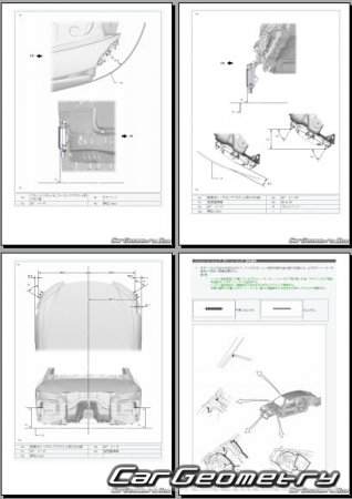 Lexus LS500h (GVF50 GVF55) 2017–2022 (RH Japanese market) Body dimensions