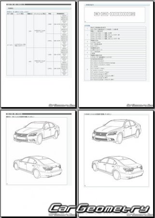 Lexus LS460  LS460L 20122017 (RH Japanese market) Body dimensions