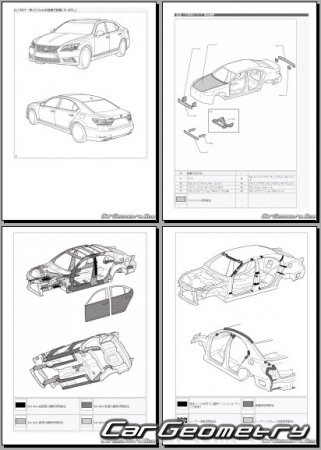 Lexus LS460  LS460L 20122017 (RH Japanese market) Body dimensions