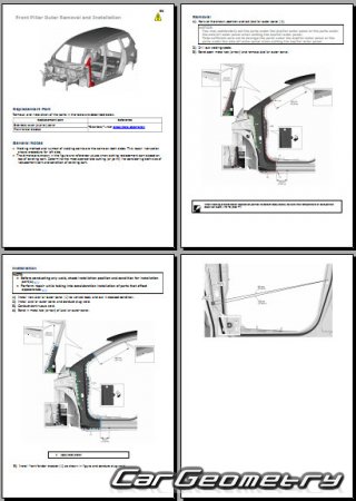 Suzuki Ertiga 2018-2024 и Toyota Rumion 2023-2026 Body Repair Manual